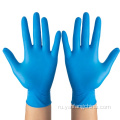 Медицинское обследование синие одноразовые тренировки нитрильные перчатки